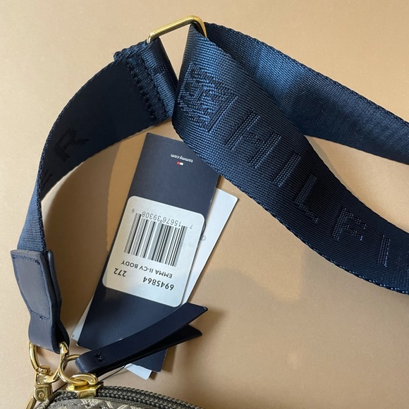 Tommy Hilfiger Logo Brown Signature Crossbody Bag - Picture 2 of 5